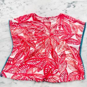 DARLING in Like-New Condition - Girls’ 4T Coverup w Poms